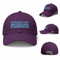 Funny Prostate Cancer Awareness Baseball Cap Going Through Chemo Still This Sexy