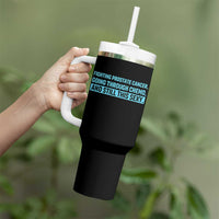 Funny Prostate Cancer Awareness Tumbler With Handle Going Through Chemo Still This Sexy