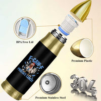 F-Caw-F Prostate Cancer Awareness Chicken Bullet Tumbler Funny Blue Ribbon Support