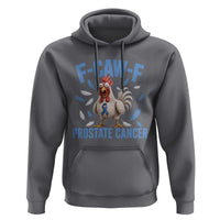 F-Caw-F Prostate Cancer Awareness Chicken Hoodie Funny Blue Ribbon Support