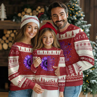 No Story Should End Too Soon Purple Sunflower Overdose Awareness Ugly Christmas Sweater