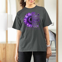 No Story Should End Too Soon Purple Sunflower Overdose Awareness T Shirt For Women