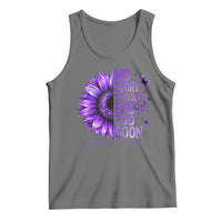 No Story Should End Too Soon Purple Sunflower Overdose Awareness Tank Top