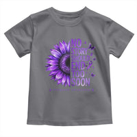 No Story Should End Too Soon Purple Sunflower Overdose Awareness Toddler T Shirt