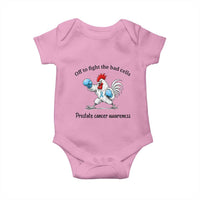 Prostate Cancer Awareness Baby Onesie Rooster Light Blue Ribbon Survivor Chemotherapy Gift