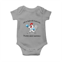 Prostate Cancer Awareness Baby Onesie Rooster Light Blue Ribbon Survivor Chemotherapy Gift