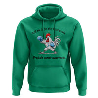 Prostate Cancer Awareness Hoodie Rooster Light Blue Ribbon Survivor Chemotherapy Gift