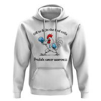 Prostate Cancer Awareness Hoodie Rooster Light Blue Ribbon Survivor Chemotherapy Gift