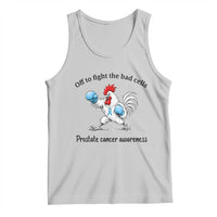 Prostate Cancer Awareness Tank Top Rooster Light Blue Ribbon Survivor Chemotherapy Gift