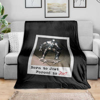 Knights Meme Throw Blanket Born to Jest Forced to Joust - Wonder Print Shop