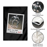 Knights Meme Garden Flag Born to Jest Forced to Joust - Wonder Print Shop