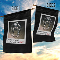 Knights Meme Garden Flag Born to Jest Forced to Joust - Wonder Print Shop