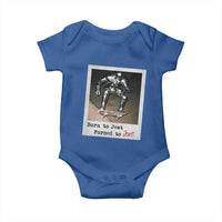Knights Meme Baby Onesie Born to Jest Forced to Joust - Wonder Print Shop
