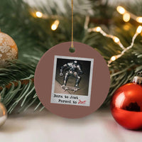 Knights Meme Ceramic Ornament Born to Jest Forced to Joust - Wonder Print Shop