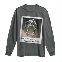 Knights Meme Long Sleeve Shirt Born to Jest Forced to Joust - Wonder Print Shop