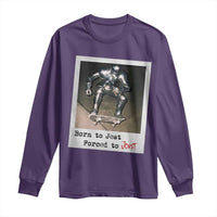 Knights Meme Long Sleeve Shirt Born to Jest Forced to Joust - Wonder Print Shop