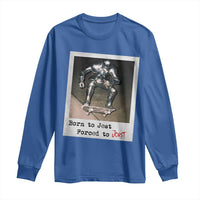 Knights Meme Long Sleeve Shirt Born to Jest Forced to Joust - Wonder Print Shop