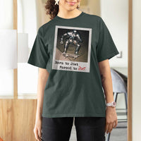 Knights Meme T Shirt For Women Born to Jest Forced to Joust - Wonder Print Shop