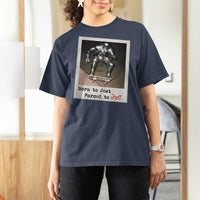 Knights Meme T Shirt For Women Born to Jest Forced to Joust - Wonder Print Shop