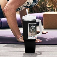 Knights Meme Tumbler With Handle Born to Jest Forced to Joust - Wonder Print Shop