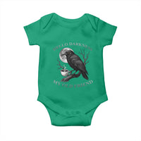 Funny Crow Coffee Baby Onesie Raven Spooky Halloween Hello Darkness My Old Friend - Wonder Print Shop