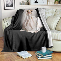 Funny Halloween Ghost Cat Meme Throw Blanket - Wonder Print Shop