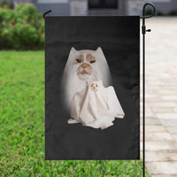 Funny Halloween Ghost Cat Meme Garden Flag - Wonder Print Shop