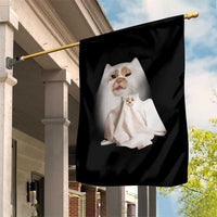 Funny Halloween Ghost Cat Meme Garden Flag - Wonder Print Shop