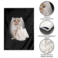 Funny Halloween Ghost Cat Meme Garden Flag - Wonder Print Shop