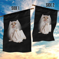 Funny Halloween Ghost Cat Meme Garden Flag - Wonder Print Shop