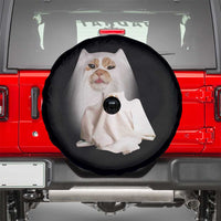 Funny Halloween Ghost Cat Meme Spare Tire Cover - Wonder Print Shop