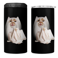 Funny Halloween Ghost Cat Meme 4 in 1 Can Cooler Tumbler - Wonder Print Shop