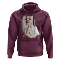 Funny Halloween Ghost Cat Meme Hoodie - Wonder Print Shop