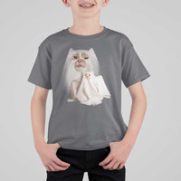 Funny Halloween Ghost Cat Meme T Shirt For Kid - Wonder Print Shop