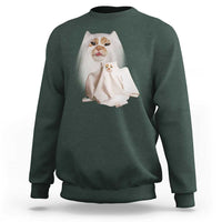 Funny Halloween Ghost Cat Meme Sweatshirt - Wonder Print Shop