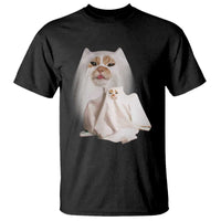 Funny Halloween Ghost Cat Meme T Shirt - Wonder Print Shop