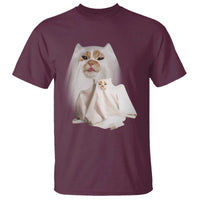 Funny Halloween Ghost Cat Meme T Shirt - Wonder Print Shop
