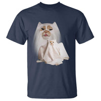 Funny Halloween Ghost Cat Meme T Shirt - Wonder Print Shop