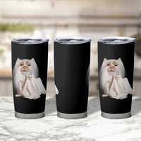 Funny Halloween Ghost Cat Meme Tumbler Cup - Wonder Print Shop