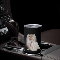 Funny Halloween Ghost Cat Meme Tumbler Cup - Wonder Print Shop