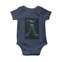 Cat Halloween Baby Onesie Spooky Season Ghost Kitten Haunted Mansion - Wonder Print Shop