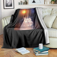 Wizard Cat Throw Blanket Weird Funny Retro Halloween Orange Cat Meme - Wonder Print Shop
