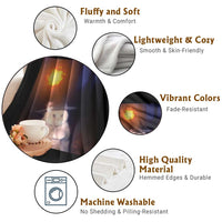 Wizard Cat Throw Blanket Weird Funny Retro Halloween Orange Cat Meme - Wonder Print Shop