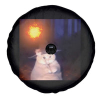 Wizard Cat Spare Tire Cover Weird Funny Retro Halloween Orange Cat Meme - Wonder Print Shop