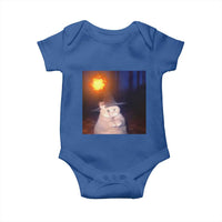 Wizard Cat Baby Onesie Weird Funny Retro Halloween Orange Cat Meme - Wonder Print Shop