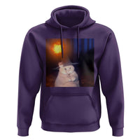 Wizard Cat Hoodie Weird Funny Retro Halloween Orange Cat Meme - Wonder Print Shop