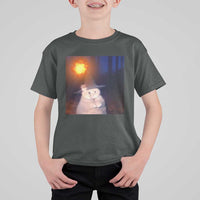 Wizard Cat T Shirt For Kid Weird Funny Retro Halloween Orange Cat Meme - Wonder Print Shop