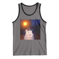 Wizard Cat Tank Top Weird Funny Retro Halloween Orange Cat Meme - Wonder Print Shop