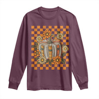 Book Pumpkin Long Sleeve Shirt Fall Halloween Book Lover Bookish Gift - Wonder Print Shop
