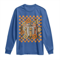 Book Pumpkin Long Sleeve Shirt Fall Halloween Book Lover Bookish Gift - Wonder Print Shop